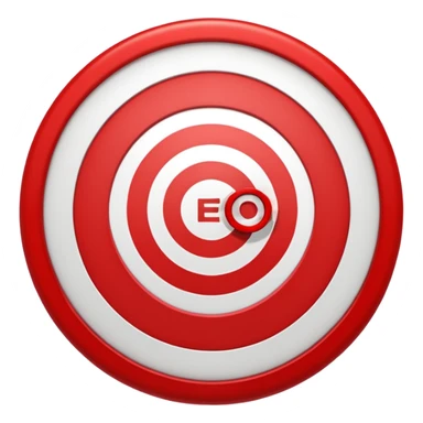 target with the word SEO inside sticker