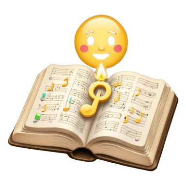 The bible is in the middle and from the left, there are emojis (typical) light(sparkling), salt, music note sticker
