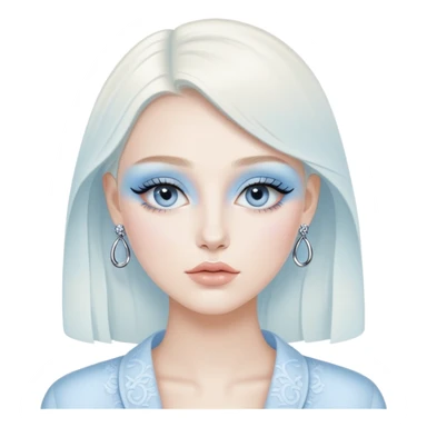 Light blue Dior makeup sticker