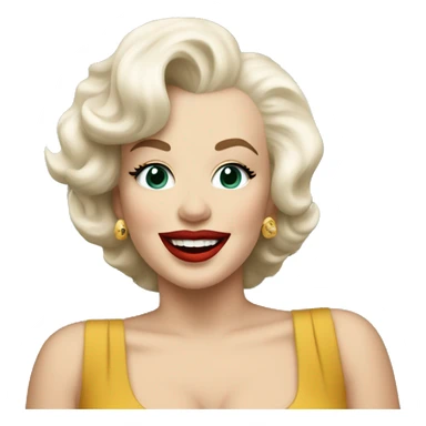 Marilyn Monroe riding a bus sticker