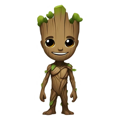 Groot fofo e chamativo sticker