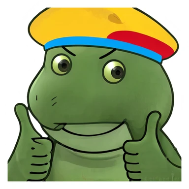 smiling face with two thumbs up sticker