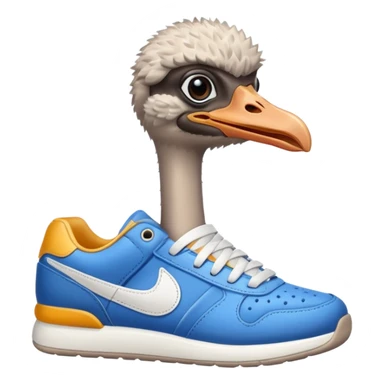  ostrich-in-sneakers sticker
