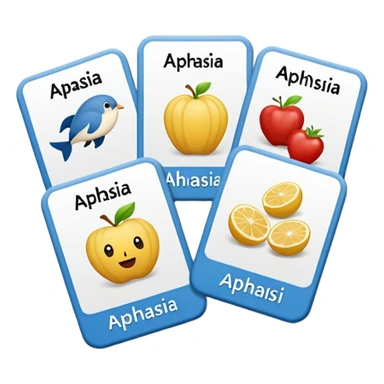 Aphasia patient cards sticker