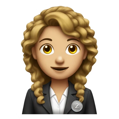 HR girl corporate with coins  sticker