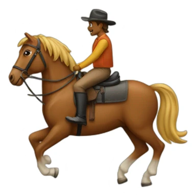 book riding a horse sticker