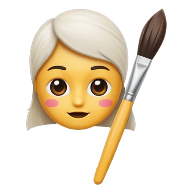 artist brush sticker