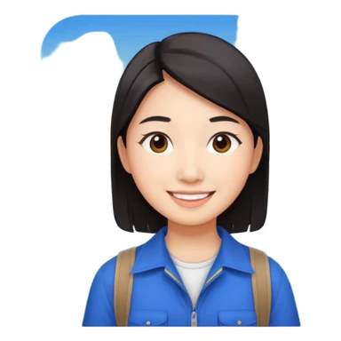 Asian travel youtuber sticker