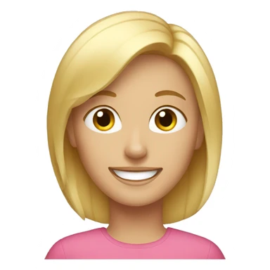Happy blonde Mom sticker