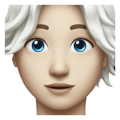 Blue shining white North star  sticker