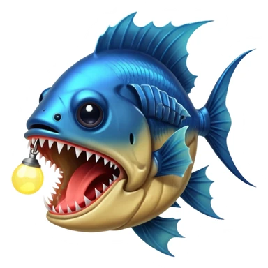Angler Fish – Large mouth with sharp teeth and light lure sticker