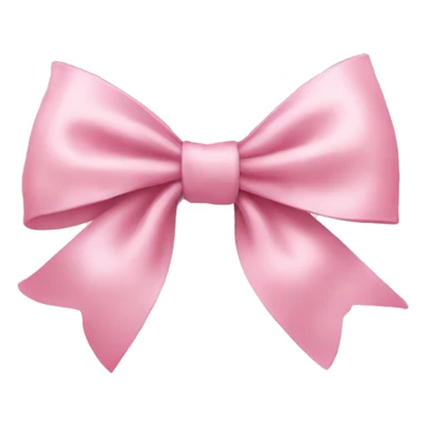 baby pink delicate bow sticker