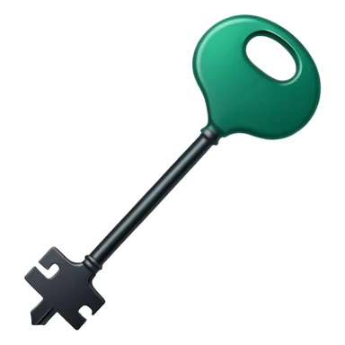 dark emerald color key sticker