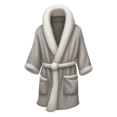 Fuzzy house robe sticker