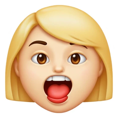 Emoji mordiéndose el labio sticker