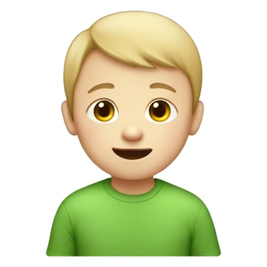 Boy with down syndrome sticker