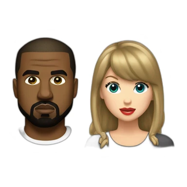 KANYE WEST AND TAYLOR SWIFT sticker