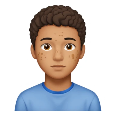 Eden 
homme trans métis
19 ans
 Étudiant en art
acné,

 sticker