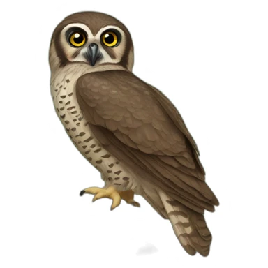 Brown Hawk-Owl sticker