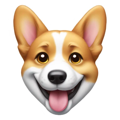 Corgi smiling sticker