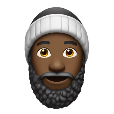 Black man with ski mas sticker