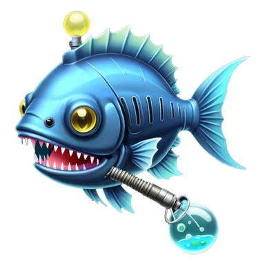 Angler fish sticker