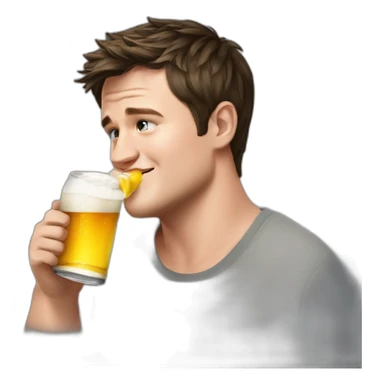 josh_hutcherson_drinking_beer sticker