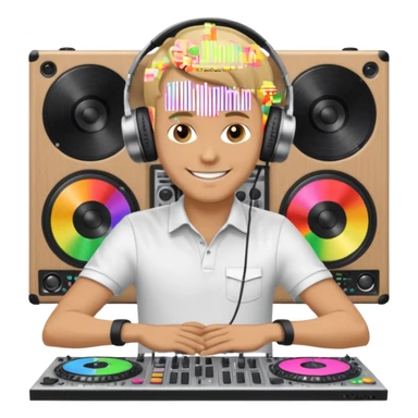 Armin van Buuren with DJ table sticker