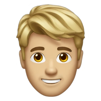 Middle aged Justin bieber sticker