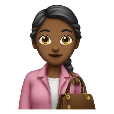 Girl with a purse  sticker