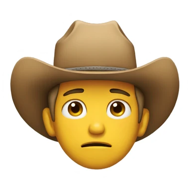 crying cowboy sticker