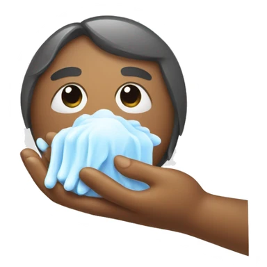 washing hands with soap sticker