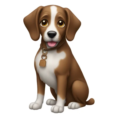 Dog in village  sticker