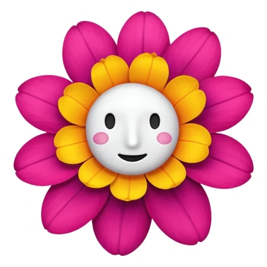 emoji for single flower without face sticker