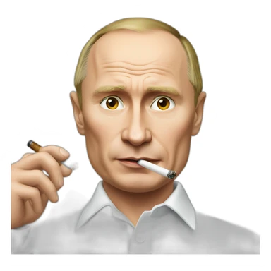 putin smoking a vape sticker