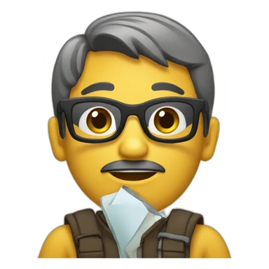 chico usando notbook sticker