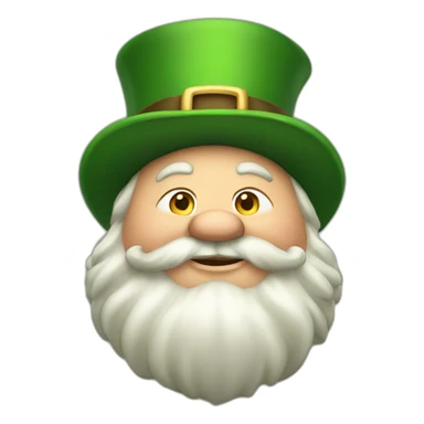 Fat leprechaun sticker