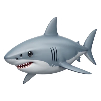 Shark with star eyes  sticker