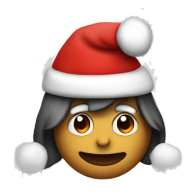 Pled beat wearing a Santa hat sticker