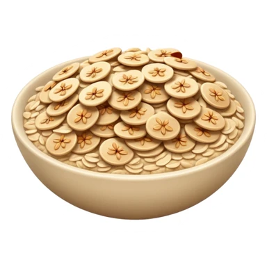 oatmeal flakes emoji sticker
