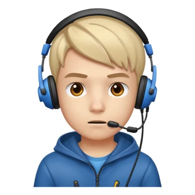 Boy gamer with headset











 sticker