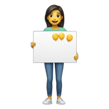 Person holding a sign that reads “Happy Birthday Priya” sticker