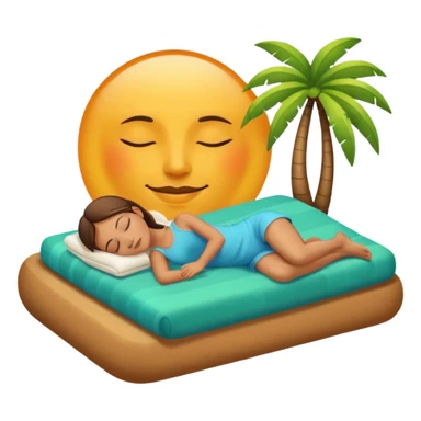 Sleep in paradise sticker