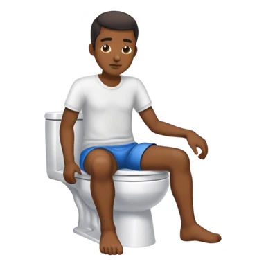 Guy pooping sticker