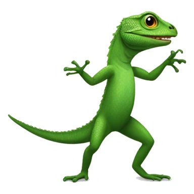 A lizard dancing sticker
