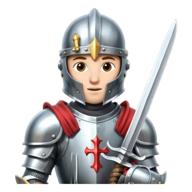 medieval knight sticker