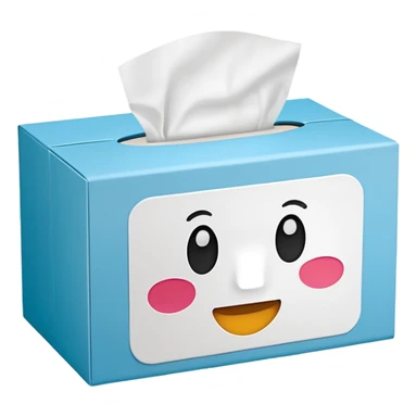 Tissue box  sticker