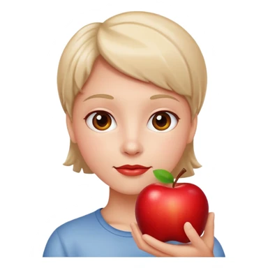 gut with apple sticker