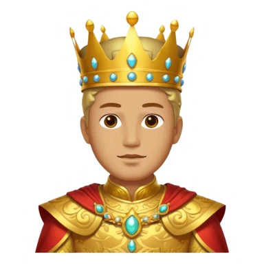 a portrait of sun emperor sticker