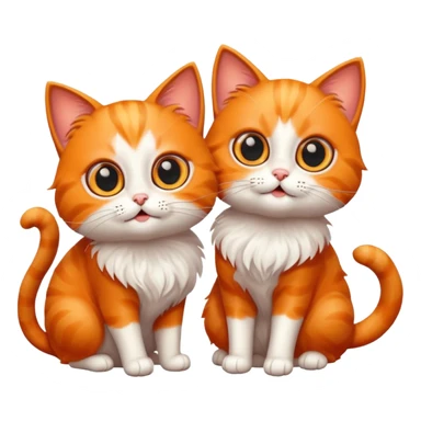 cats playing sticker